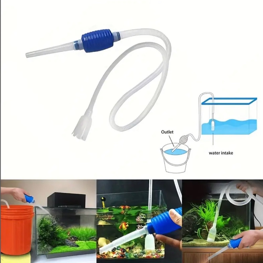 Aquarium Water Changer, Fish Tank Manual Siphon Water Changer, Fish Tank Filter